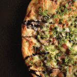 micro arugula, portobello, pizza, recipe, micro greens on pizza