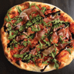 prosciutto, arugula, pizza