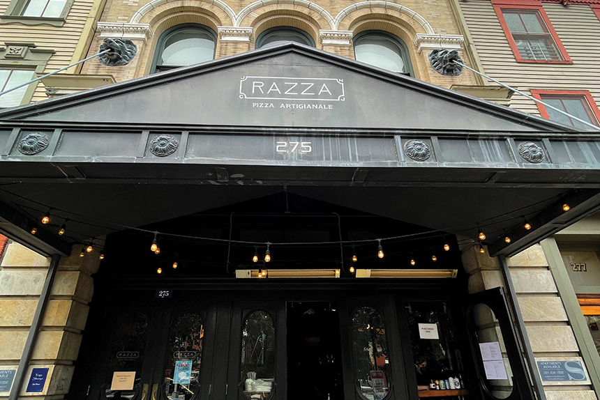 exterior sign, Razza, jersey city, new jersey