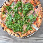 garage bar ham and cherries pizza