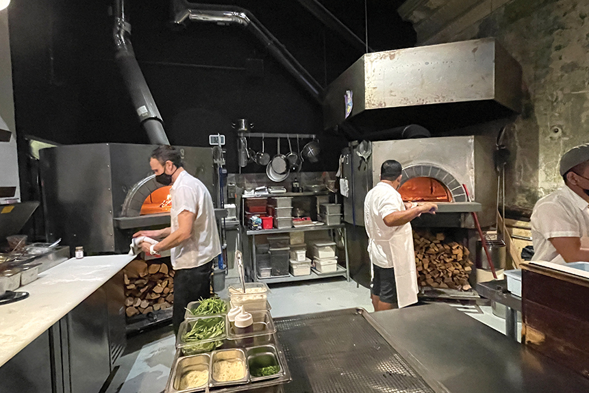 makeline and oven, Razza, jersey city, new jersey