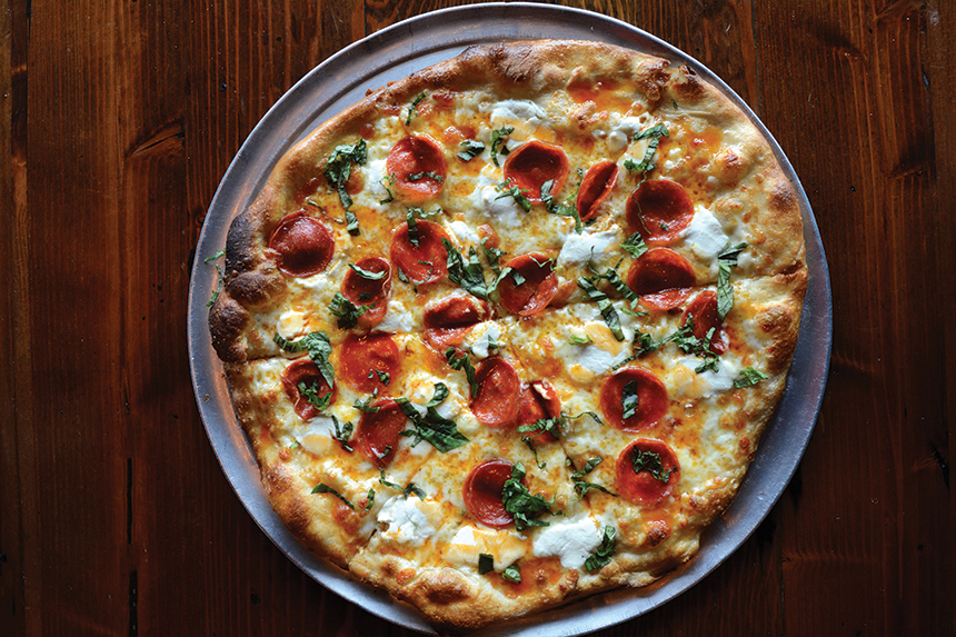 pepperoni pizza, fine folk pizza, Fort Myers, Florida